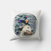 グレイハウンドクリスマス クッション (裏面)