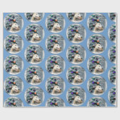 グレイハウンドクリスマス ラッピングペーパー (フラット)