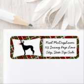 グレイハウンドクリスマス ラベル (インサイチュ)