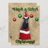 グレイハウンドグレイトクリスマスサンタザック シーズンカード (正面/裏面)