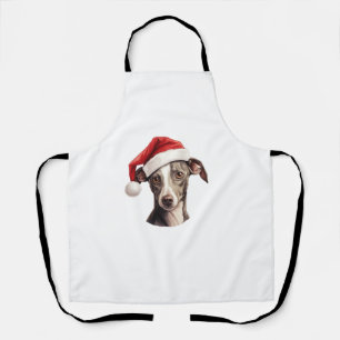 グレイハウンドサンタイタリアンハットクリスマスセーターペット エプロン