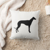 グレイハウンドシルエット クッション (ブランケット)