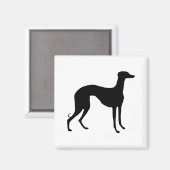 グレイハウンドシルエット マグネット (正面/裏面)