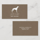 グレイハウンドシルエット 名刺 (正面/裏面)