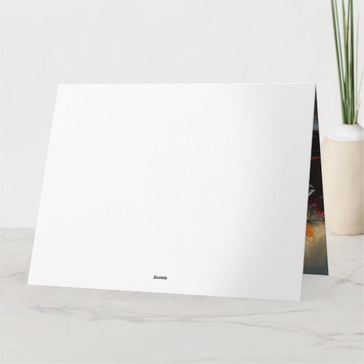 グレイハウンドスノウィースリークリスマスデコール カード (裏面)