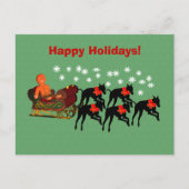 グレイハウンドスレイクリスマスホリデーポストカード シーズンポストカード (正面)