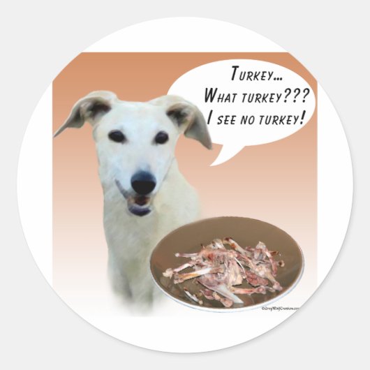 グレイハウンドトルコ ラウンドシール (正面)