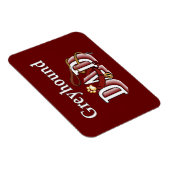 グレイハウンドドッグパパ マグネット (右側)