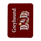 グレイハウンドドッグパパ マグネット (縦)