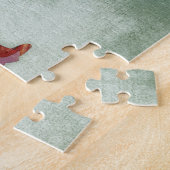 グレイハウンドドッグフローラオングリーン ジグソーパズル (側面)