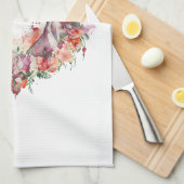 グレイハウンドドッグママフローラ キッチンタオル (四つ折り)