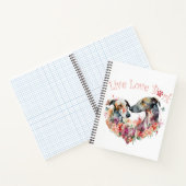 グレイハウンドドッグママフローラ ノートブック (内部)