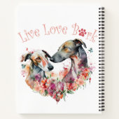 グレイハウンドドッグママフローラ ノートブック (裏面)