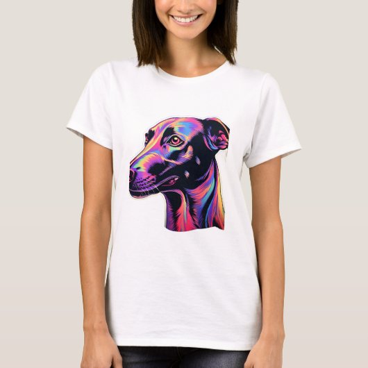 グレイハウンドネオンデザイン Tシャツ (正面)