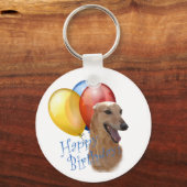 グレイハウンドハッピーバースデー キーホルダー (正面)