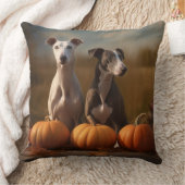 グレイハウンドパピー秋デライトカボチャ クッション (ブランケット)