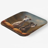 グレイハウンドパピー秋デライトカボチャ ペーパープレート (傾斜あり)