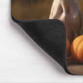 グレイハウンドパピー秋デライトカボチャ マウスパッド (コーナー)