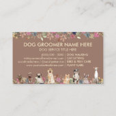 グレイハウンドプードルオージープグコーギブラウンドッグス 名刺 (裏面)