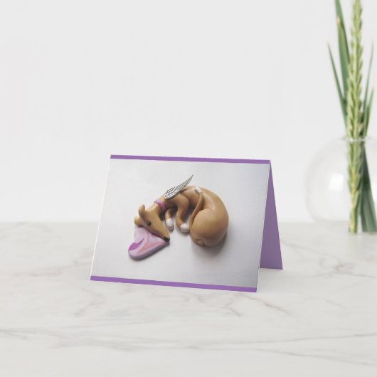 グレイハウンドホイペットファウンエンジェルカード シーズンカード (正面)