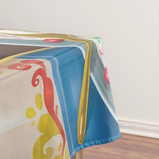 グレイハウンドホリデーベーキング:フェスティバルクリスマス テーブルクロス (インサイチュ)