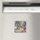 グレイハウンドホリデーベーキング:フェスティバルクリスマス マグネット (インサイチュ (食洗機))