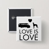 グレイハウンドボタン愛は愛 缶バッジ (正面&裏面)