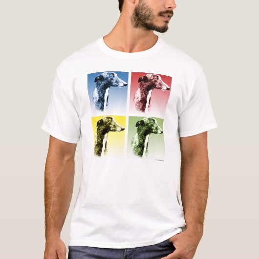 グレイハウンドポップ・アートのアート Tシャツ (正面)