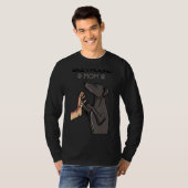 グレイハウンドママ犬のオーナー女性 Tシャツ (正面フル)