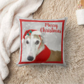 グレイハウンドメリークリスマス クッション (ブランケット)