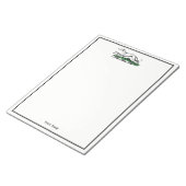 グレイハウンドランニングウィペットの紋章 ノートパッド (アングル)