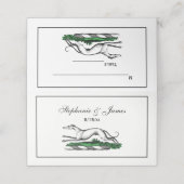 グレイハウンドランニングウィペットの紋章 プレイスカード (外部開封)