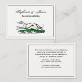 グレイハウンドランニングウィペットの紋章 名刺 (正面/裏面)