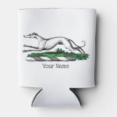 グレイハウンドランニングウィペットの紋章 缶クーラー (正面)
