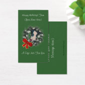 グレイハウンドリースクリスマスホリデーギフトカードラベル (デスク)