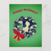 グレイハウンドリースクリスマスホリデーポストカード シーズンポストカード (正面)