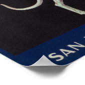 グレイハウンドレモンラベルサンディマス， CA ポスター (角)