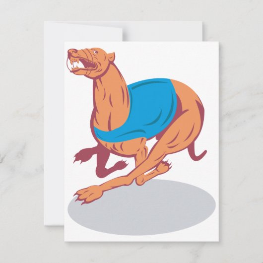 グレイハウンドレーシング招待状 招待状 (正面)