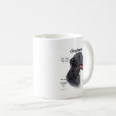 グレイハウンド履歴デザイン コーヒーマグカップ (正面右)