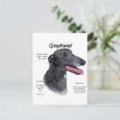 グレイハウンド履歴デザイン ポストカード (スタンド正面)