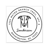 グレイハウンド差出人住所スタンプセルフインキング セルフインキングスタンプ (デザイン)