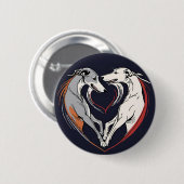 グレイハウンド愛グレイハウンズ採用レーシ退職したング 缶バッジ (正面&裏面)