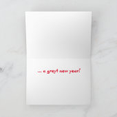 グレイハウンド愛好家クリスマスカード シーズンカード (内部)