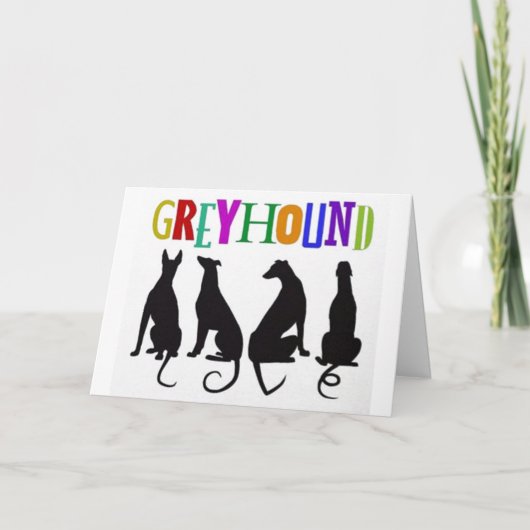 グレイハウンド愛 カード (正面)