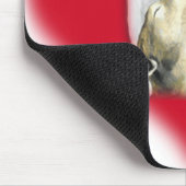 "グレイハウンド愛"犬の芸術のマウスパッド マウスパッド (コーナー)