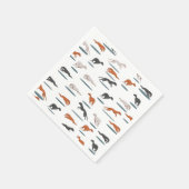 グレイハウンド模様 スタンダードカクテルナプキン (角)