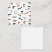 グレイハウンド模様 ノートカード (正面/裏面)