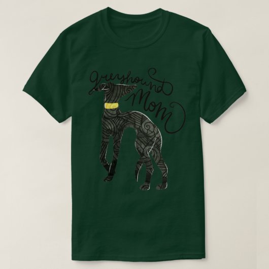 グレイハウンド母1 Tシャツ (デザイン正面)