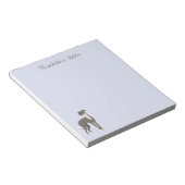 グレイハウンド漫画パーソナライズされた犬 ノートパッド (アングル)