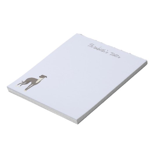 グレイハウンド漫画パーソナライズされた犬 ノートパッド (回転)